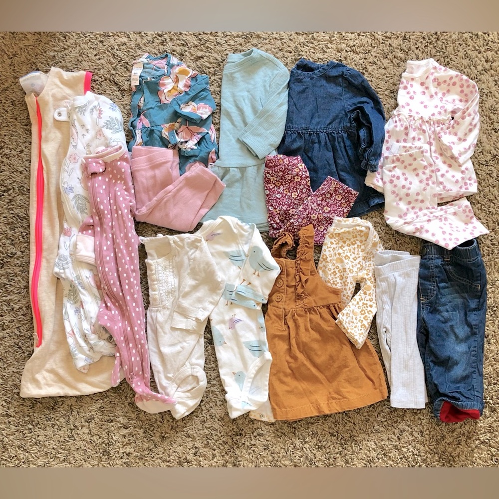 SOLD 3-6 Month Baby Clothes Bundle